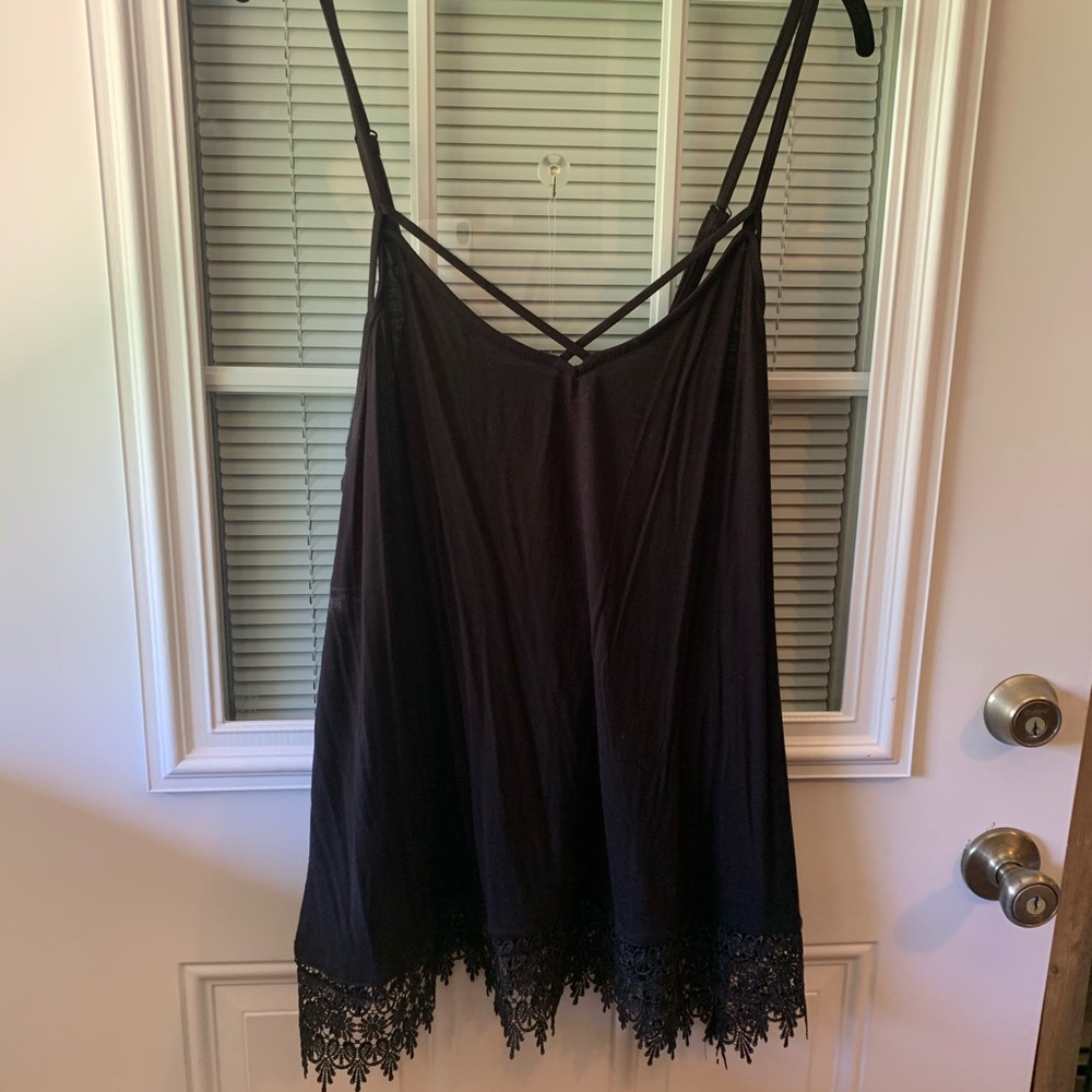 Torrid Black crisscross cami